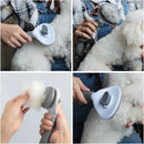 Escova Pet Autolimpante Rasqueadeira Magica Pelos Cães Gatos