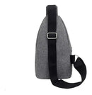 Bolsa Tiracolo Pochete Masculina Transversal Ombro Cor Cinza