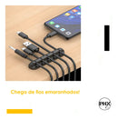 Organizador De Cabos E Fios Em Silicone Para Mesa E Carro