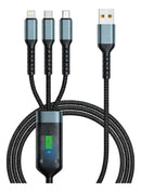 Cabo De Carregamento Rápido 100w 3 Saídas Carregador Triplo