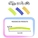 20 Peças Adesivos Para Roda de Moto Refletivos De Listras Decorativas Para Rodas De Carro