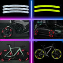 20 Peças Adesivos Para Roda de Moto Refletivos De Listras Decorativas Para Rodas De Carro