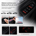 Car Luminous Button Stickers, Window Lift Switch Decals, Glowing Night Lights Inter