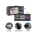 Gravação De Espelho Retrovisor Lente Dupla De Monitoramento De Carro HD 1080P Dianteira E Traseira