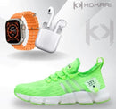 New 11 Kit IWO ULTRA Série 8 + Tênis Tenis Pro + Fone Bluetooth Airdots - Treslo Shop