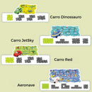 Conjunto de Carros de Trilha Educativa para Crianças - Treslo Shop