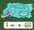 Conjunto de Carros de Trilha Educativa para Crianças - Treslo Shop