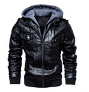 Jaqueta de motocicleta masculina do vintage 2021 casacos de couro de lã casaco grosso masculino inverno quente moda couro do plutônio outerwear DAYI - Treslo Shop