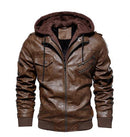Jaqueta de motocicleta masculina do vintage 2021 casacos de couro de lã casaco grosso masculino inverno quente moda couro do plutônio outerwear DAYI - Treslo Shop