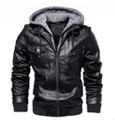 Jaqueta de motocicleta masculina do vintage 2021 casacos de couro de lã casaco grosso masculino inverno quente moda couro do plutônio outerwear DAYI - Treslo Shop