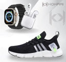 New 11 Kit IWO ULTRA Série 8 + Tênis Tenis Pro + Fone Bluetooth Airdots - Treslo Shop